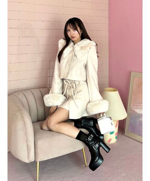 EATME（イートミー）の「ダブルリボンタイトスカート（スカート・レディース・ブラック/アイボリー・MEDIUM/SMALL）」の16枚目の写真