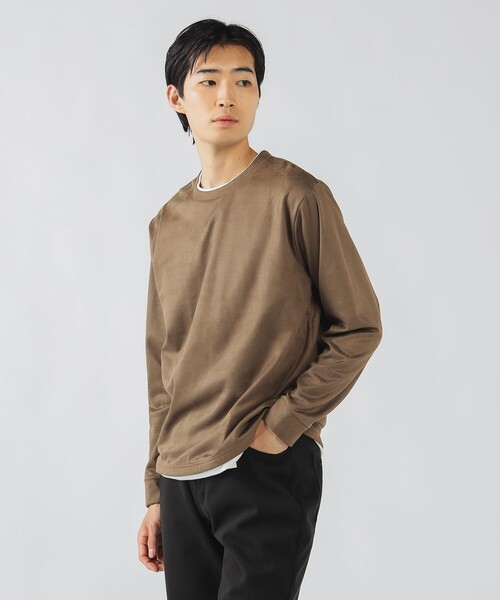 スウェード フェイクレイヤー ロングスリーブ Tシャツ（Tシャツ/カットソー）｜BEAMS HEART（ビームスハート）