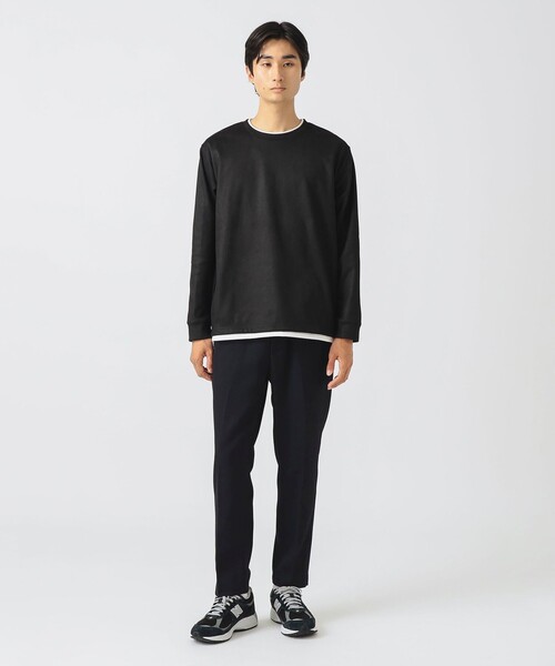 BEAMS HEART(ビームスハート)の「スウェード フェイクレイヤー ロングスリーブ Tシャツ(Tシャツ/カットソー・メンズ・ブラック/ブラウン・S/M/L/XL)」の17枚目の写真