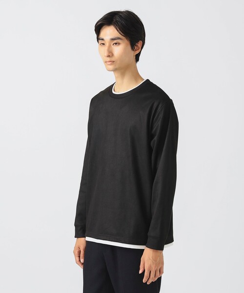 BEAMS HEART(ビームスハート)の「スウェード フェイクレイヤー ロングスリーブ Tシャツ(Tシャツ/カットソー・メンズ・ブラック/ブラウン・S/M/L/XL)」の18枚目の写真