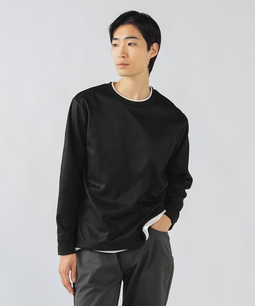 BEAMS HEART(ビームスハート)の「スウェード フェイクレイヤー ロングスリーブ Tシャツ(Tシャツ/カットソー・メンズ・ブラック/ブラウン・S/M/L/XL)」の20枚目の写真