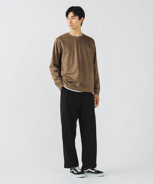 BEAMS HEART(ビームスハート)の「スウェード フェイクレイヤー ロングスリーブ Tシャツ(Tシャツ/カットソー・メンズ・ブラック/ブラウン・S/M/L/XL)」の22枚目の写真