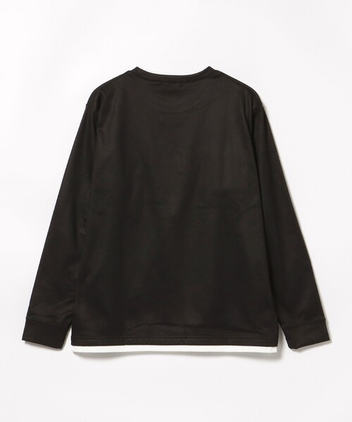 BEAMS HEART（ビームスハート）の「【ユニセックス】スウェード フェイクレイヤー ロングスリーブ Tシャツ（Tシャツ/カットソー・メンズ・ブラック/ブラウン・S/M/L/XL）」の3枚目の写真