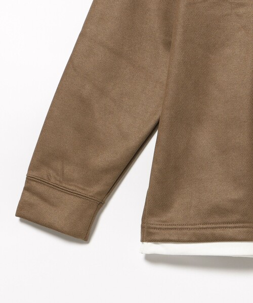 BEAMS HEART（ビームスハート）の「【ユニセックス】スウェード フェイクレイヤー ロングスリーブ Tシャツ（Tシャツ/カットソー・メンズ・ブラック/ブラウン・S/M/L/XL）」の6枚目の写真