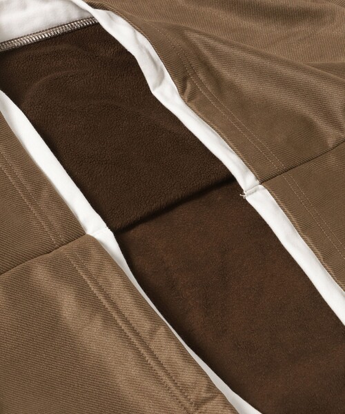 BEAMS HEART（ビームスハート）の「【ユニセックス】スウェード フェイクレイヤー ロングスリーブ Tシャツ（Tシャツ/カットソー・メンズ・ブラック/ブラウン・S/M/L/XL）」の7枚目の写真