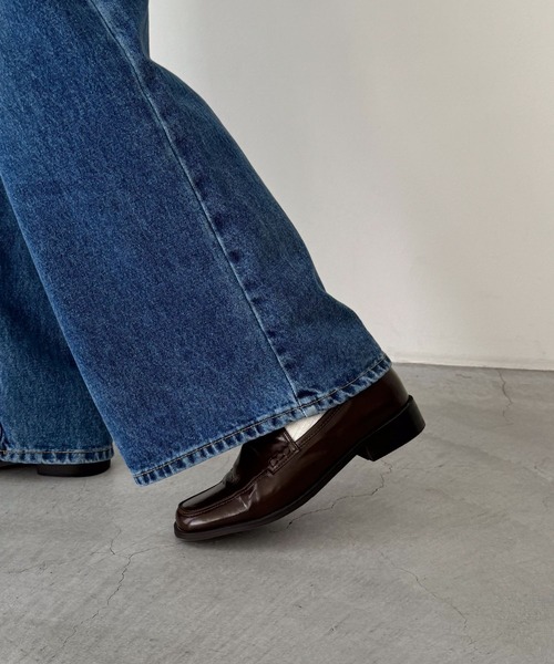 CANAL JEAN（キャナルジーン）の「El mar　スクエアローファー（ローファー・レディース・ブラウン/ブラック・23.5/24/24.5）」の6枚目の写真