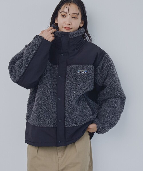 coen（コーエン）の「【そうコレ! 】頼れるデイリーブルゾン/＜PARKNIK＞スタンドボアキリカエブルゾン（WEB限定カラー）（ブルゾン・レディース・ブラック/オリーブ/ナチュラル/ネイビー・FREE）」の7枚目の写真