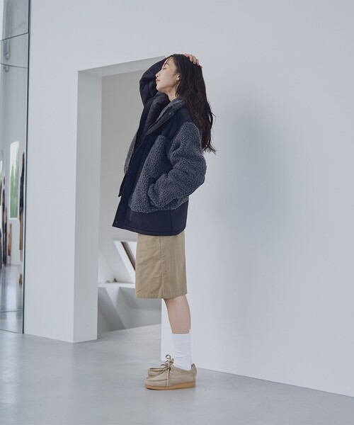 coen（コーエン）の「【そうコレ! 】頼れるデイリーブルゾン/＜PARKNIK＞スタンドボアキリカエブルゾン（WEB限定カラー）（ブルゾン・レディース・ブラック/オリーブ/ナチュラル/ネイビー・FREE）」の11枚目の写真