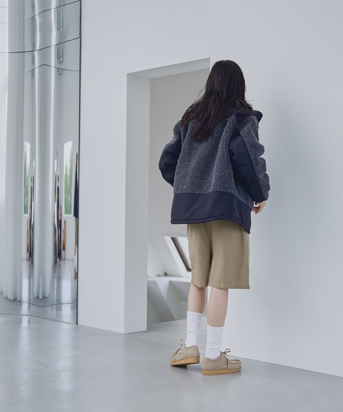 coen（コーエン）の「【そうコレ! 】頼れるデイリーブルゾン/＜PARKNIK＞スタンドボアキリカエブルゾン（WEB限定カラー）（ブルゾン・レディース・ブラック/オリーブ/ナチュラル/ネイビー・FREE）」の13枚目の写真