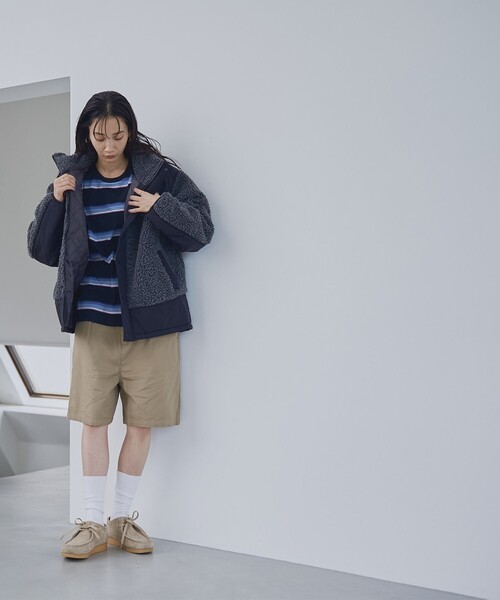 coen（コーエン）の「【そうコレ! 】頼れるデイリーブルゾン/＜PARKNIK＞スタンドボアキリカエブルゾン（WEB限定カラー）（ブルゾン・レディース・ブラック/オリーブ/ナチュラル/ネイビー・FREE）」の14枚目の写真