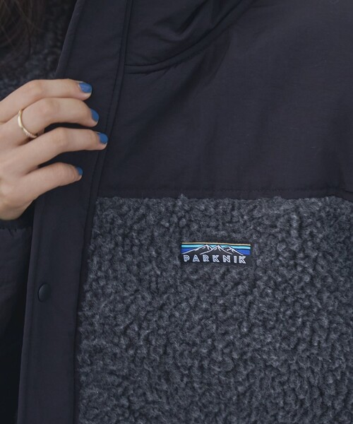 coen（コーエン）の「【そうコレ! 】頼れるデイリーブルゾン/＜PARKNIK＞スタンドボアキリカエブルゾン（WEB限定カラー）（ブルゾン・レディース・ブラック/オリーブ/ナチュラル/ネイビー・FREE）」の15枚目の写真