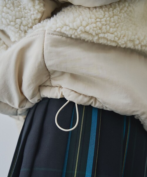 coen（コーエン）の「【そうコレ! 】頼れるデイリーブルゾン/＜PARKNIK＞スタンドボアキリカエブルゾン（WEB限定カラー）（ブルゾン・レディース・ブラック/オリーブ/ナチュラル/ネイビー・FREE）」の19枚目の写真