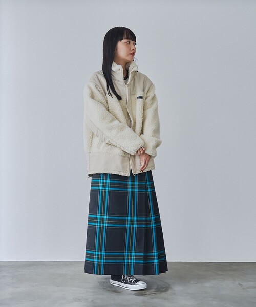 coen（コーエン）の「【そうコレ! 】頼れるデイリーブルゾン/＜PARKNIK＞スタンドボアキリカエブルゾン（WEB限定カラー）（ブルゾン・レディース・ブラック/オリーブ/ナチュラル/ネイビー・FREE）」の20枚目の写真