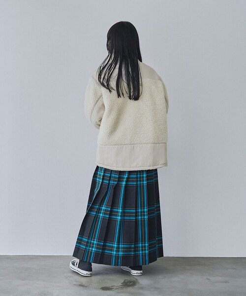 coen（コーエン）の「【そうコレ! 】頼れるデイリーブルゾン/＜PARKNIK＞スタンドボアキリカエブルゾン（WEB限定カラー）（ブルゾン・レディース・ブラック/オリーブ/ナチュラル/ネイビー・FREE）」の22枚目の写真