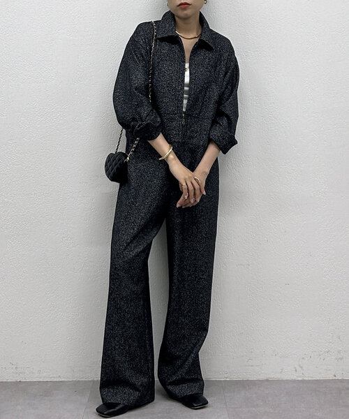 Loungedress ツイードオールインワン Loungedress（ラウンジドレス） ワンピース 「20周年限定」ツイード
