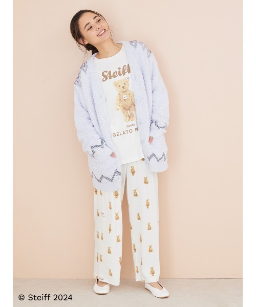 gelato pique（ジェラートピケ）の「【Steiff】James柄ロングパンツ