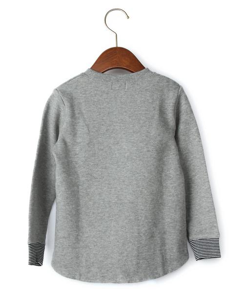 green label relaxing(グリーンレーベルリラクシング)の「【KIDS】ビックフェイスプルオーバー(Tシャツ/カットソー・キッズ・グレー/ライム・115/135/125/105/95)」の5枚目の写真