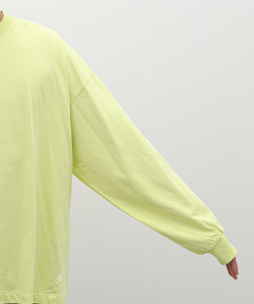 ROTOL ロトル WIDE TWIST LONG SLEEVE TEE BORDER (MIDNIGHT