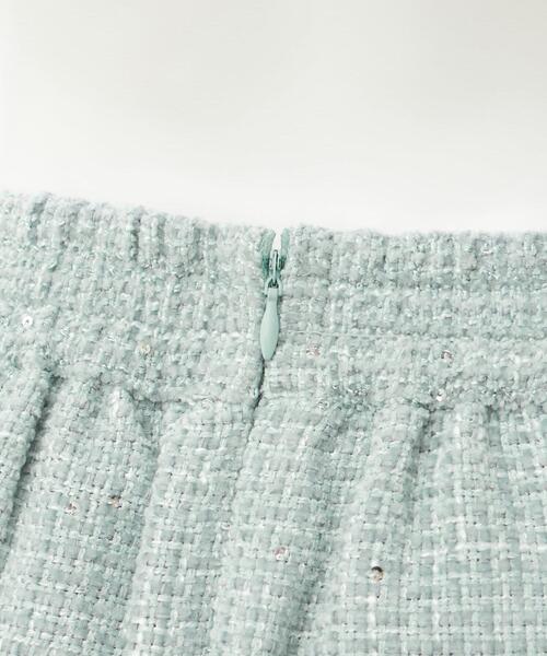 INGNI（イング）の「裾切替スパンコールツイードフレアスカート（スカート・レディース・ミント/ブラック/アイボリー・FREE）」の9枚目の写真