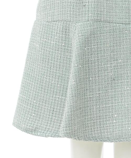 INGNI（イング）の「裾切替スパンコールツイードフレアスカート（スカート・レディース・ミント/ブラック/アイボリー・FREE）」の10枚目の写真