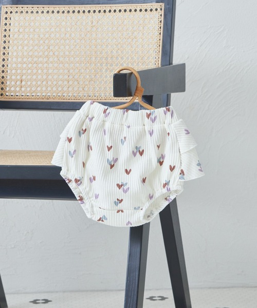 pairmanon（ペアマノン）の「【ベビー】ワッフル 2段フリル ブルマ（その他ベビーウェア・キッズ・ホワイト系その他/ブラウン/テラコッタ/ブラック系その他/ブルー・70/80）」の6枚目の写真