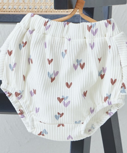 pairmanon（ペアマノン）の「【ベビー】ワッフル 2段フリル ブルマ（その他ベビーウェア・キッズ・ホワイト系その他/ブラウン/テラコッタ/ブラック系その他/ブルー・70/80）」の8枚目の写真