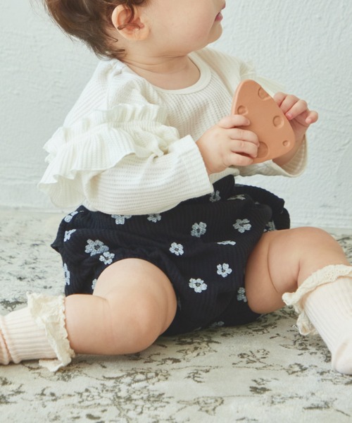 pairmanon（ペアマノン）の「【ベビー】ワッフル 2段フリル ブルマ（その他ベビーウェア・キッズ・ホワイト系その他/ブラウン/テラコッタ/ブラック系その他/ブルー・70/80）」の11枚目の写真