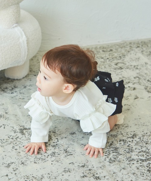 pairmanon（ペアマノン）の「【ベビー】ワッフル 2段フリル ブルマ（その他ベビーウェア・キッズ・ホワイト系その他/ブラウン/テラコッタ/ブラック系その他/ブルー・70/80）」の12枚目の写真