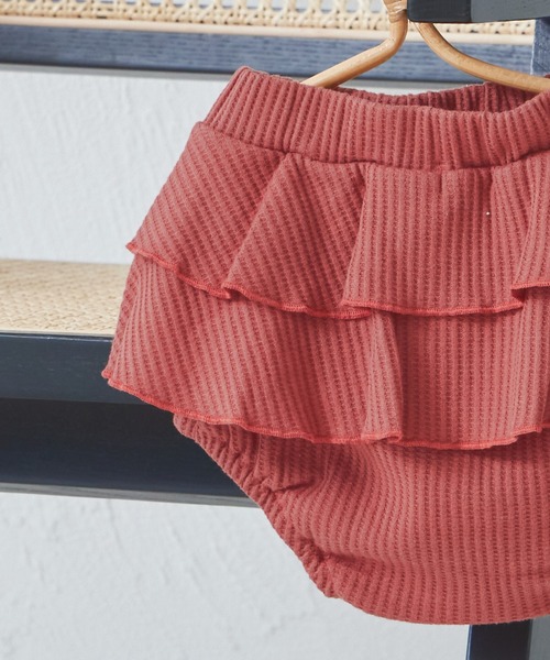 pairmanon（ペアマノン）の「【ベビー】ワッフル 2段フリル ブルマ（その他ベビーウェア・キッズ・ホワイト系その他/ブラウン/テラコッタ/ブラック系その他/ブルー・70/80）」の18枚目の写真