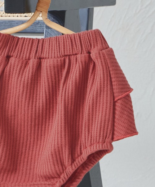 pairmanon（ペアマノン）の「【ベビー】ワッフル 2段フリル ブルマ（その他ベビーウェア・キッズ・ホワイト系その他/ブラウン/テラコッタ/ブラック系その他/ブルー・70/80）」の19枚目の写真