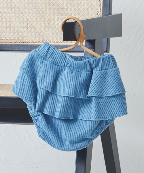 pairmanon（ペアマノン）の「【ベビー】ワッフル 2段フリル ブルマ（その他ベビーウェア・キッズ・ホワイト系その他/ブラウン/テラコッタ/ブラック系その他/ブルー・70/80）」の21枚目の写真