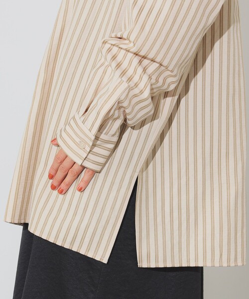 ◆BEAMS　ビームス 19ss ストライプ　オーバーサイズ ベースボール シャツ　白　サイズL　ssz美品 ビームスデザイン レディース ストライプシャツ | Costco Japan