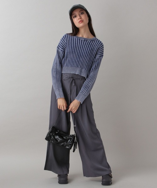 FOREVER 21(フォーエバー トゥエンティーワン)の「【2024FW】ヴィンテージライクニットプルオーバー(ニット/セーター・レディース・グレー/ピンク/ネイビー・FREE)」の10枚目の写真