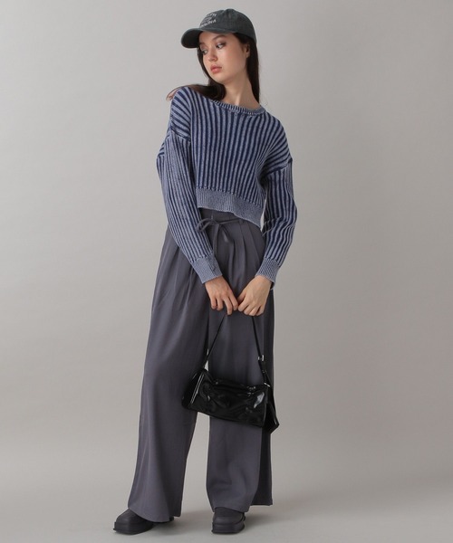 FOREVER 21(フォーエバー トゥエンティーワン)の「【2024FW】ヴィンテージライクニットプルオーバー(ニット/セーター・レディース・グレー/ピンク/ネイビー・FREE)」の11枚目の写真