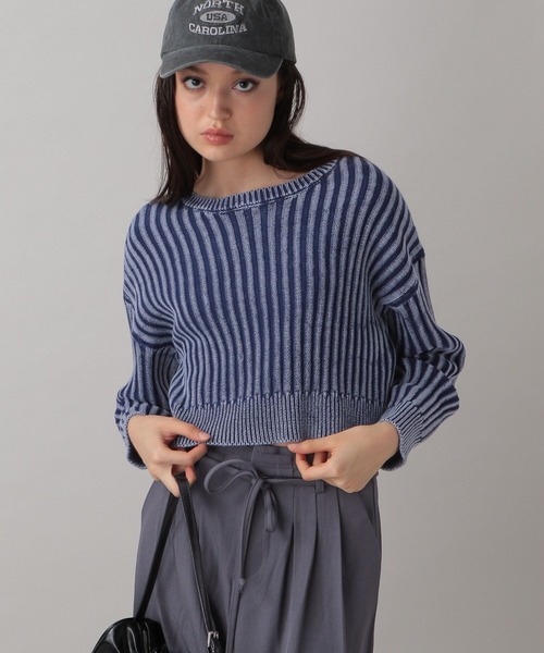 FOREVER 21(フォーエバー トゥエンティーワン)の「【2024FW】ヴィンテージライクニットプルオーバー(ニット/セーター・レディース・グレー/ピンク/ネイビー・FREE)」の13枚目の写真