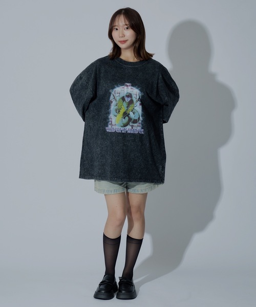 WONDER OF WANDER(ワンダーオブワンダー)の「Graphic L/S TEE A(Tシャツ/カットソー・メンズ・グリーン/ブラック・XL/L/M)」の9枚目の写真