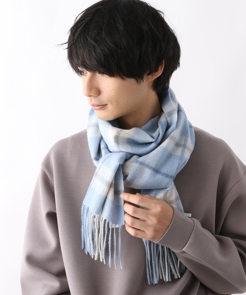 GLOBAL WORK(グローバルワーク)の「ファインタッチウールマフラー/132394(マフラー・メンズ・ライトベージュ/ライトブルー/ブラック/チャコールグレー/グレー/ダークブルー/ベージュ/ネイビー・FREE)」の6枚目の写真