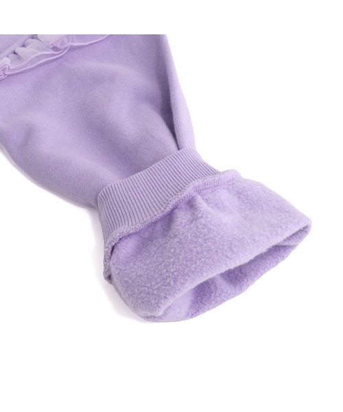 JENNI love(ジェニィラブ)の「【あったか】裏起毛チュールフリルトレーナー(スウェット・キッズ・ブラック/ミント/ラベンダー・130cm/140cm/150cm/160cm)」の21枚目の写真