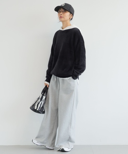 BARNYARDSTORM（バンヤードストーム）の「BARNYARDSTORM / フェザーヤーンニットプルオーバー【WEB限定カラー】（ニット/セーター・レディース・モカ/レオパード/ピンク/ゼブラ/ブラック・FREE）」の10枚目の写真