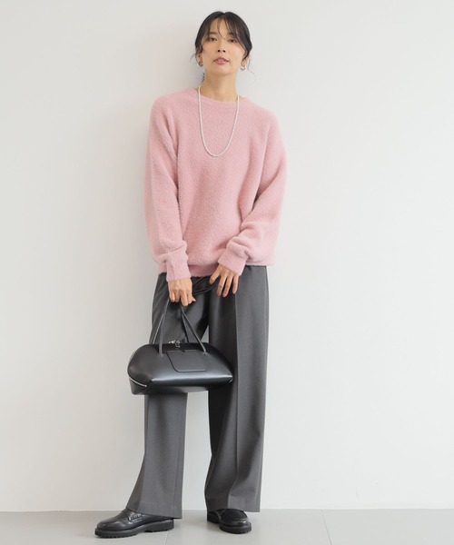 BARNYARDSTORM（バンヤードストーム）の「BARNYARDSTORM / フェザーヤーンニットプルオーバー【WEB限定カラー】（ニット/セーター・レディース・モカ/レオパード/ピンク/ゼブラ/ブラック・FREE）」の12枚目の写真