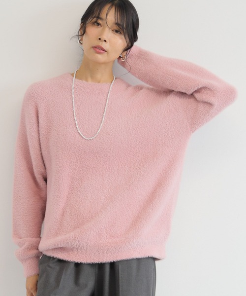 BARNYARDSTORM（バンヤードストーム）の「BARNYARDSTORM / フェザーヤーンニットプルオーバー【WEB限定カラー】（ニット/セーター・レディース・モカ/レオパード/ピンク/ゼブラ/ブラック・FREE）」の13枚目の写真