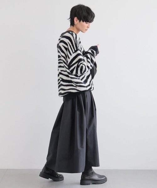 BARNYARDSTORM（バンヤードストーム）の「BARNYARDSTORM / フェザーヤーンニットプルオーバー【WEB限定カラー】（ニット/セーター・レディース・モカ/レオパード/ピンク/ゼブラ/ブラック・FREE）」の19枚目の写真