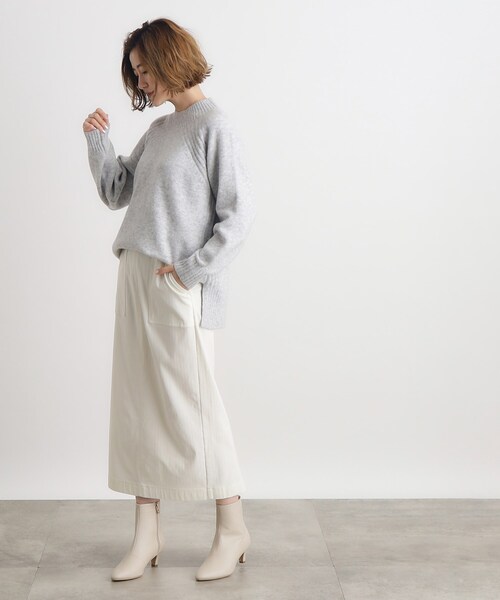 セール】裏起毛ハイパーヘリンボーンタイトスカート（スカート