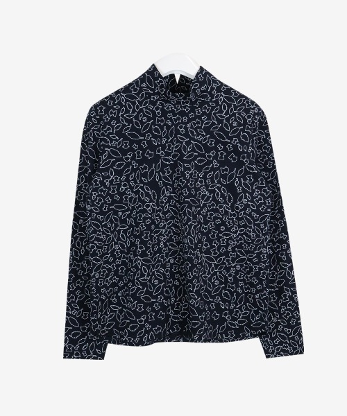 Picone CLUB(ピッコーネクラブ)の「コットン混長袖ハイネックプルオーバー(Tシャツ/カットソー・レディース・ピンク/ホワイト/イエロー/ネイビー・S/M/L)」の3枚目の写真