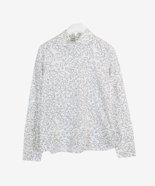 Picone CLUB(ピッコーネクラブ)の「コットン混長袖ハイネックプルオーバー(Tシャツ/カットソー・レディース・ピンク/ホワイト/イエロー/ネイビー・S/M/L)」の2枚目の写真