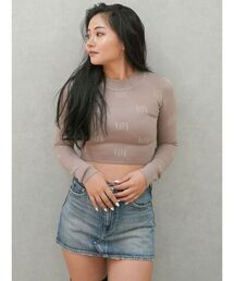 GYGY patternプチハイニットトップス