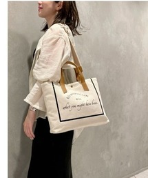 Samantha Thavasa Petit Choice | メッセージキャンバスバッグ(横型)(トートバッグ)