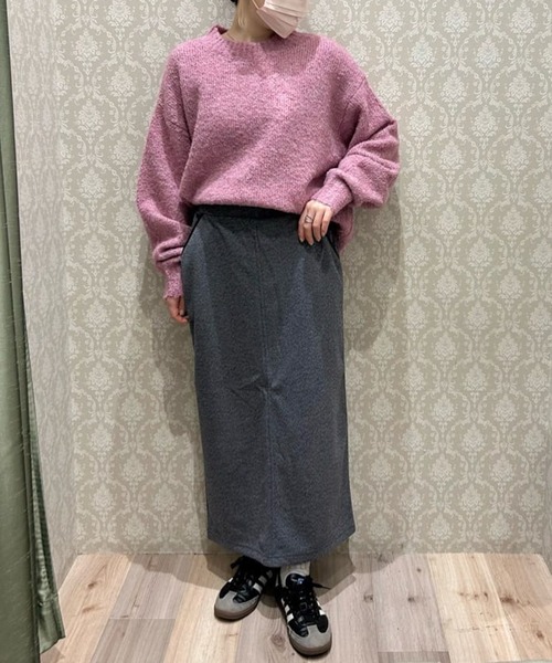 Green Parks(グリーンパークス)の「ブークレニットプルオーバー(ニット/セーター・レディース・ネイビー/オレンジ/ピンク・FREE)」の15枚目の写真