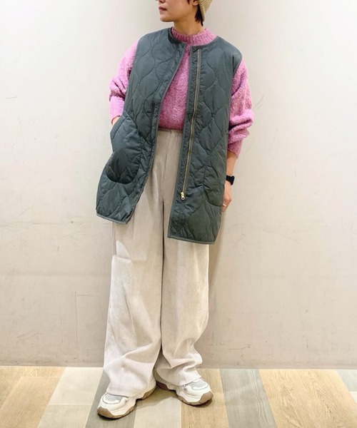 Green Parks(グリーンパークス)の「ブークレニットプルオーバー(ニット/セーター・レディース・ネイビー/オレンジ/ピンク・FREE)」の12枚目の写真