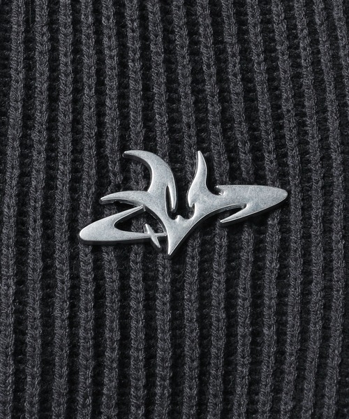 MSG(エムエスジー)の「メタルプレートヴィンテージライクダブルジップアップニット(ニット/セーター・メンズ・ブラック系/グレー系/ブラウン系・S/M/L/XL)」の11枚目の写真